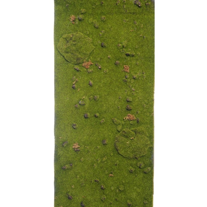 Lot de 12 - Tapis artificiel de mousse nordique, 150 x 35,5 cm - vert 