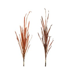 Lot de 12 - Bouquet artificiel d'herbes d'automne X4, 98 cm - orange amarante 