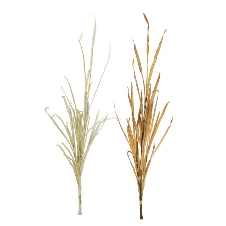 Lot de 12 - Bouquet artificiel d'herbes d'automne X4, 98 cm - crème marron clair 