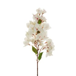 Lot de 80 - Tige artificielle de bougainvillier, 80 cm - blanc 