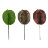 Lot de 48 - Feuille artificielle de calathea impression 3D toucher réel, 61 cm - vert vert gris vert violet 