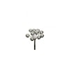 Lot de 72 - Bouquet pic artificiel de baies X10, 8 cm - argent 