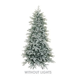 Sapin de Noël artificiel Sassopiatto enneigé, 210 cm - blanc 