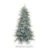 Sapin de Noël artificiel Sassopiatto enneigé, 210 cm - blanc 
