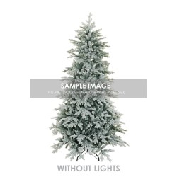 Sapin de Noël artificiel Sassopiatto enneigé, 240 cm - blanc 