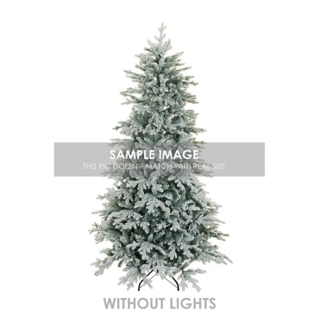 Sapin de Noël artificiel Sassopiatto enneigé, 240 cm - blanc 