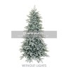 Sapin de Noël artificiel Sassopiatto enneigé, 240 cm - blanc 