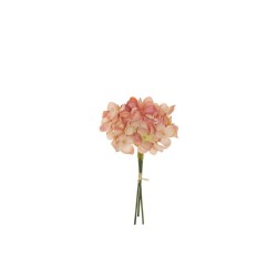 Lot de 48 - Bouquet pic artificiel d'hortensias pop corn X3, 14 cm - mauve 