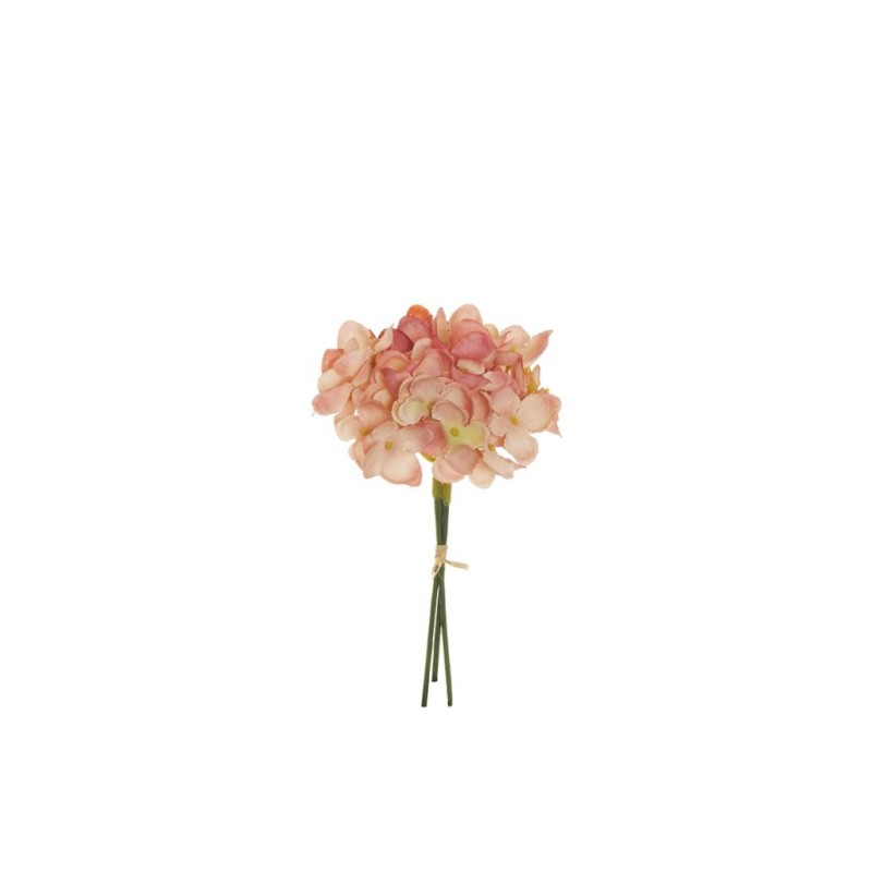 Lot de 48 - Bouquet pic artificiel d'hortensias pop corn X3, 14 cm - mauve 