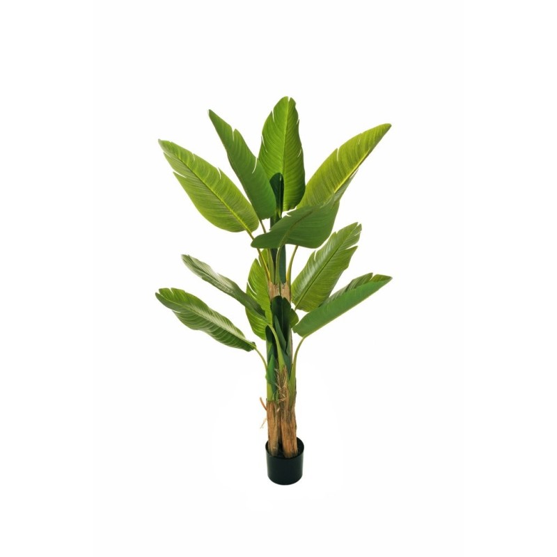 Lot de 2 - Bananier artificiel en pot, 150 cm - vert 