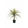 Lot de 4 - Plante artificielle de yucca floqué en pot, 85 cm - vert 