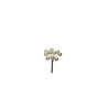Lot de 144 - Bouquet pic artificiel de baies X10, 7 cm - argent 
