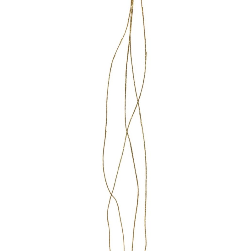 Lot de 24 - Bouquet artificiel de fil pailleteux X4, 165 cm - or 