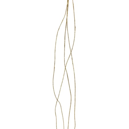 Lot de 24 - Bouquet artificiel de fil pailleteux X4, 165 cm - or 
