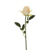 Lot de 24 - Bouton de rose chinensis artificiel, 62 cm - ivoire 