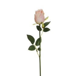 Lot de 24 - Bouton de rose chinensis artificiel, 62 cm - rose clair 