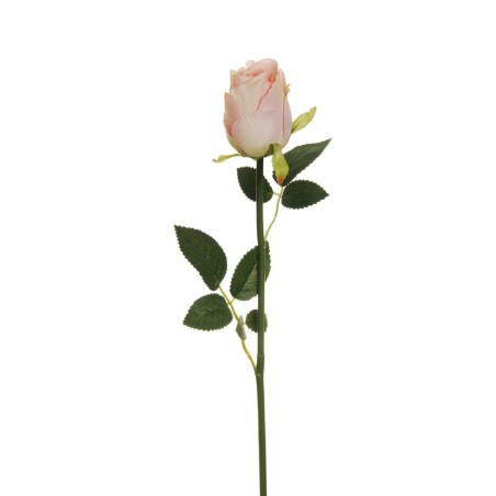 Lot de 24 - Bouton de rose chinensis artificiel, 62 cm - rose clair 