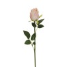Lot de 24 - Bouton de rose chinensis artificiel, 62 cm - rose clair 