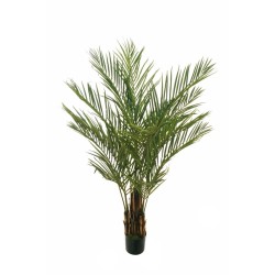 Lot de 2 - Palmier phœnix artificiel en pot, 180 cm - vert 