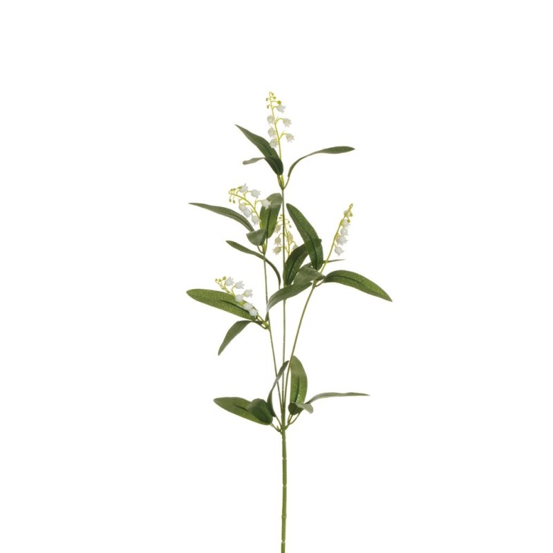 Lot de 36 - Tige artificielle de muguet X3, 56,5 cm - crème 