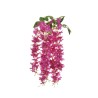 Lot de 24 - Buisson suspendu artificiel fleurs d'été X5, 60 cm - fuchsia 