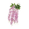 Lot de 24 - Buisson suspendu artificiel fleurs d'été X5, 60 cm - rose 