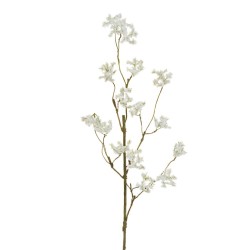 Lot de 12 - Branche artificielle de lilas sauvage, 92 cm - blanc 