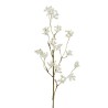 Lot de 12 - Branche artificielle de lilas sauvage, 92 cm - blanc 
