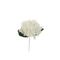 Lot de 36 - Pic artificiel d'hortensia pop corn, 26 cm - blanc 