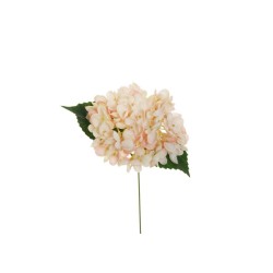 Lot de 36 - Pic artificiel d'hortensia pop corn, 26 cm - rose clair crème 