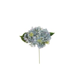 Lot de 36 - Pic artificiel d'hortensia pop corn, 26 cm - bleu clair 