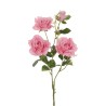 Lot de 12 - Tige artificielle de rose Margaret X3, 88 cm - rose vif 