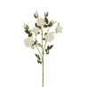 Lot de 24 - Tige artificielle de boutons de rose Viviane X3, 71 cm - blanc 