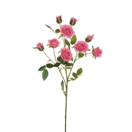 Lot de 24 - Tige artificielle de boutons de rose Viviane X3, 71 cm - rose vif 