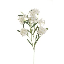 Lot de 36 - Tige artificielle de dianthus chinensis X6, 73 cm - blanc 