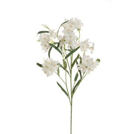 Lot de 36 - Tige artificielle de dianthus chinensis X6, 73 cm - blanc 