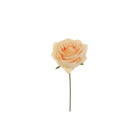 Lot de 80 - Tête artificielle de rose Equateur, 21 cm - saumon 