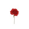Lot de 80 - Tête artificielle de rose Equateur, 21 cm - rouge 