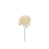 Lot de 80 - Tête artificielle de rose Equateur, 21 cm - blanc 