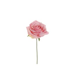 Lot de 80 - Tête artificielle de rose Equateur, 21 cm - mauve 