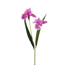Lot de 36 - Tige artificielle d'iris X2, 53 cm - lilas 