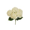 Lot de 12 - Buisson artificiel d'hortensias Juliette X5, 50 cm - crème 