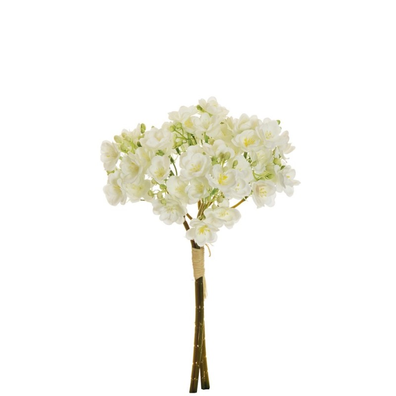 Lot de 12 - Bouquet artificiel de saponaire X4, 39 cm - blanc 