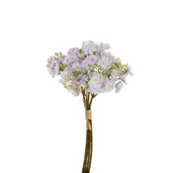 Lot de 12 - Bouquet artificiel de saponaire X4, 39 cm - lavande clair 