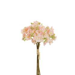 Lot de 12 - Bouquet artificiel de saponaire X4, 39 cm - rose clair 