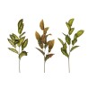 Lot de 24 - Tige artificielle de croton, hosta et dieffenbachia impression 3D toucher réel X3, 92 cm - vert jaune fuchsia crème 