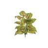 Lot de 6 - Plante artificielle de caladium impression 3D toucher réel, 80 cm - vert rouge 