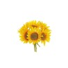 Lot de 24 - Bouquet artificiel de tournesols X6, 22 cm - jaune 