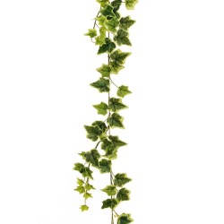 Lot de 12 - Guirlande artificielle de lierre toucher réel, 180 cm - panaché 