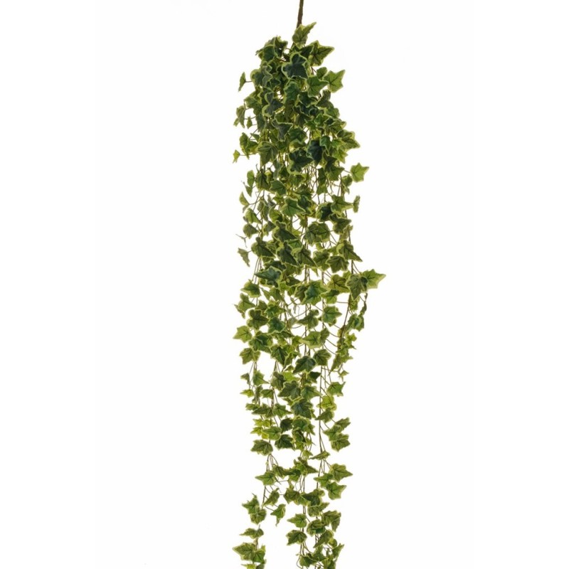 Lot de 6 - Buisson suspendu artificiel de lierre toucher réel X12, 180 cm - panaché 